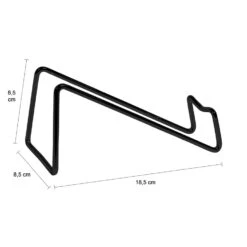 QUVIO Wijnfles Houder Metaal Voor 1 Fles - Zwart -Opslag Meubelwinkel 1000082217 0102