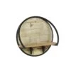 Industrieel Rond Wandrek Acaciahout Mill Ø 40 Cm - 15x40x40 Cm - Hout - Bruin -Opslag Meubelwinkel 1000084472