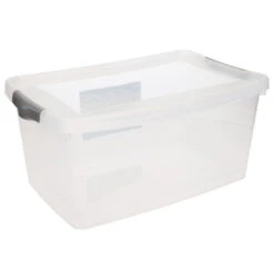 Hega Hogar Opbergbak - Met Deksel - 4 Liter - 29 X 19 X 13 Cm