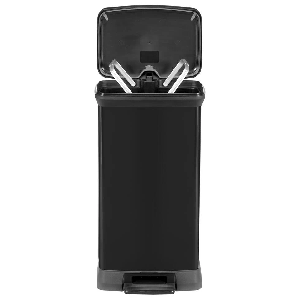 Curver Decobin Prullenbak- 50L - 39x29x72 Cm - Zwart 5 Curver Decobin Prullenbak- 50L - 39x29x72 Cm - Zwart - Afbeelding 3