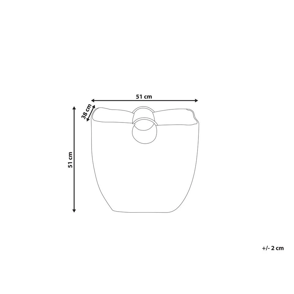 Beliani Mand WASHUK - Natuurlijk Waterhyacinth 4 Beliani Mand WASHUK - Natuurlijk Waterhyacinth - Afbeelding 2