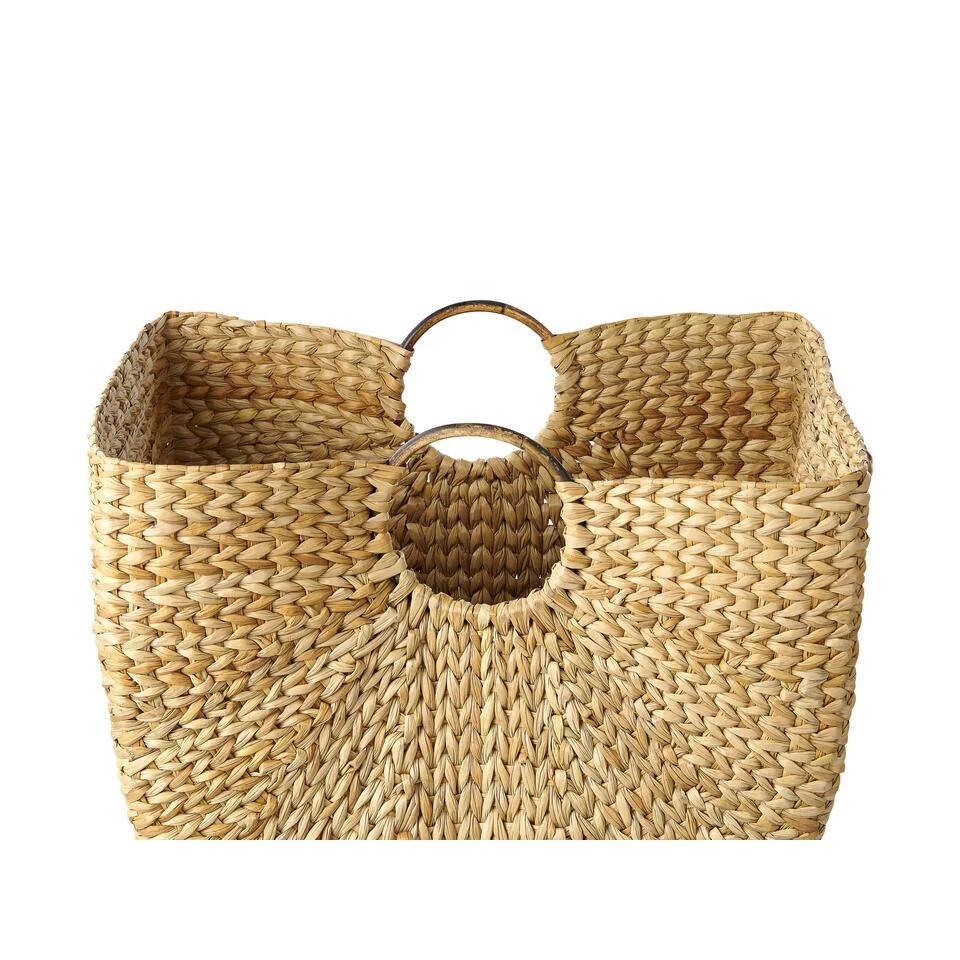 Beliani Mand WASHUK - Natuurlijk Waterhyacinth 6 Beliani Mand WASHUK - Natuurlijk Waterhyacinth - Afbeelding 4