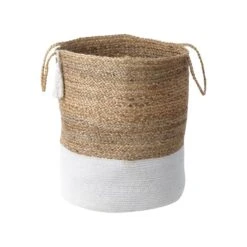 Beliani Mand GAJAR - Beige Jute -Opslag Meubelwinkel 1000086712 0103