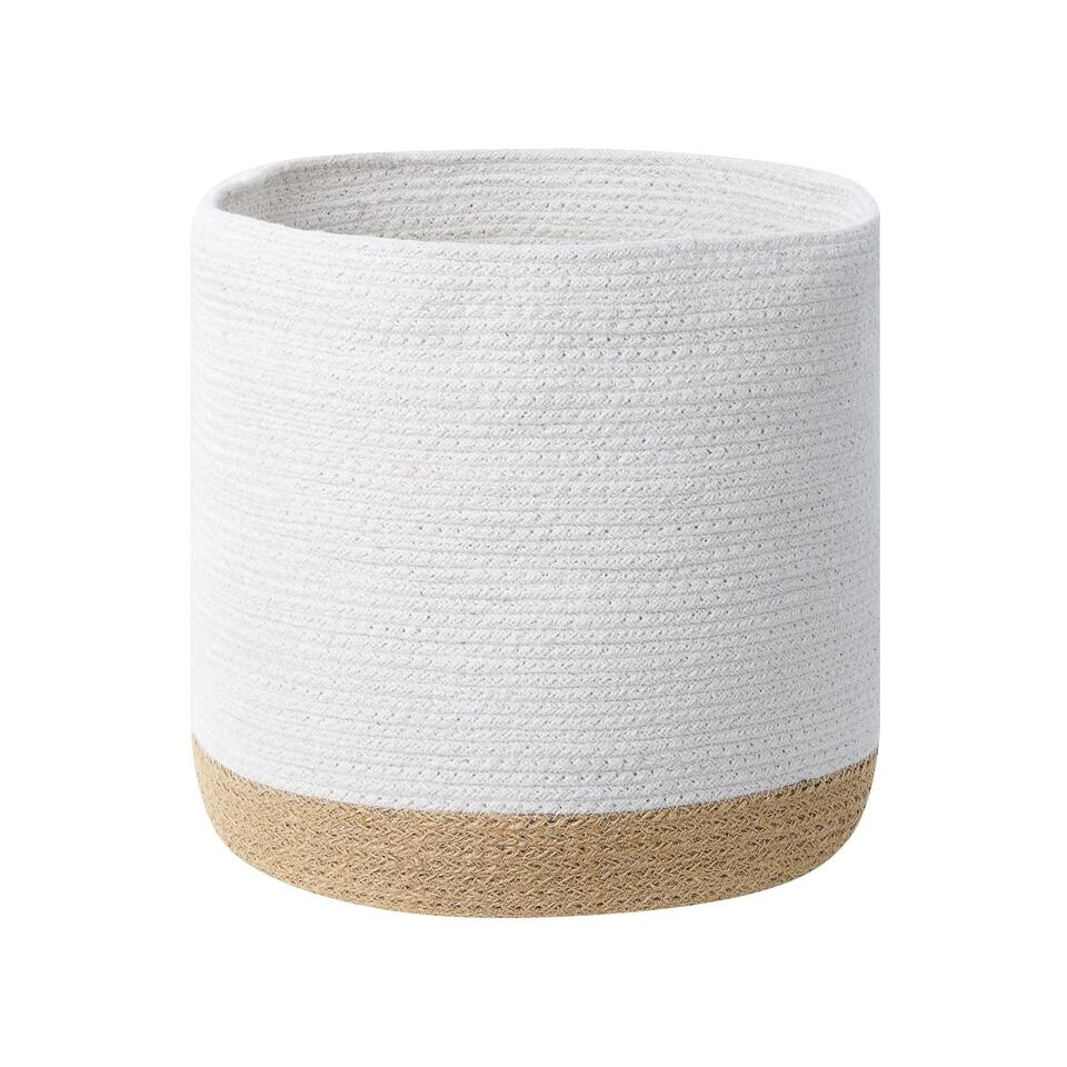 Beliani Mand BASIMA - Beige Katoen 5 Beliani Mand BASIMA - Beige Katoen - Afbeelding 3