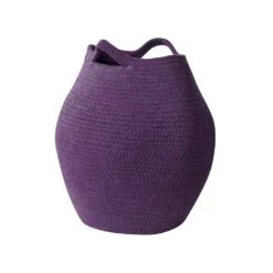 Beliani Mand PANJGUR - Paars Katoen -Opslag Meubelwinkel 1000086718 0104