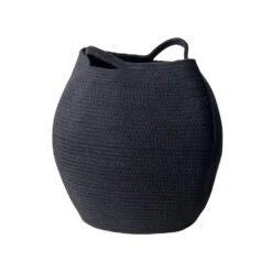 Beliani Mand PANJGUR - Zwart Katoen -Opslag Meubelwinkel 1000086728 0104