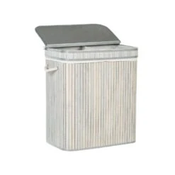 Beliani Mand KALTHOTA - Grijs Bamboehout -Opslag Meubelwinkel 1000087120 0104