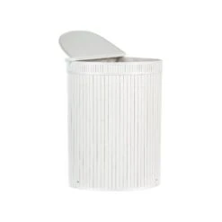 Beliani Mand BADULLA - Wit Bamboehout -Opslag Meubelwinkel 1000087125 0103