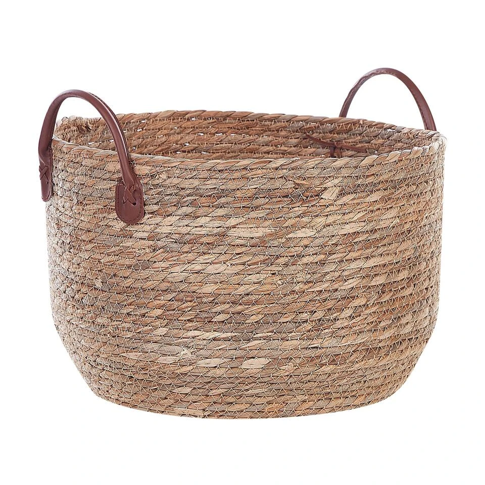 Beliani Mand SAYJAR - Natuurlijk Zeewier 5 Beliani Mand SAYJAR - Natuurlijk Zeewier - Afbeelding 3