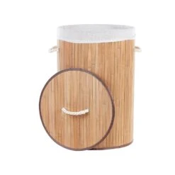 Beliani Mand SANNAR - Lichte Houtkleur Bamboehout 8 Beliani Mand SANNAR - Lichte Houtkleur Bamboehout -Opslag Meubelwinkel 1000087699 0103