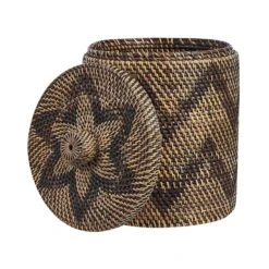 Beliani Mand BOHOROK - Natuurlijk Rotan -Opslag Meubelwinkel 1000087704 0103