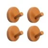 KidsDepot Kapstokhaak Xion 4 St 8 Cm Hout Terracottakleurig -Opslag Meubelwinkel 1000088086