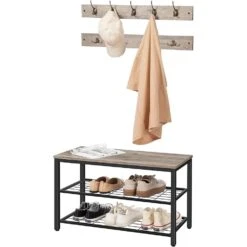 Ylumen Kapstok Set - 30 X46 Cm - Zwart Grijs 9 Ylumen Kapstok Set - 30 X46 Cm - Zwart Grijs -Opslag Meubelwinkel 1000088125 0103