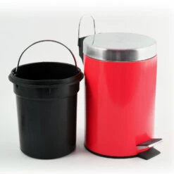 MSV Badkamer/toilet Pedaalemmer - Rood - 3 Liter - 17 X 25 Cm 8 MSV Badkamer/toilet Pedaalemmer - Rood - 3 Liter - 17 X 25 Cm -Opslag Meubelwinkel 1000089294 0102