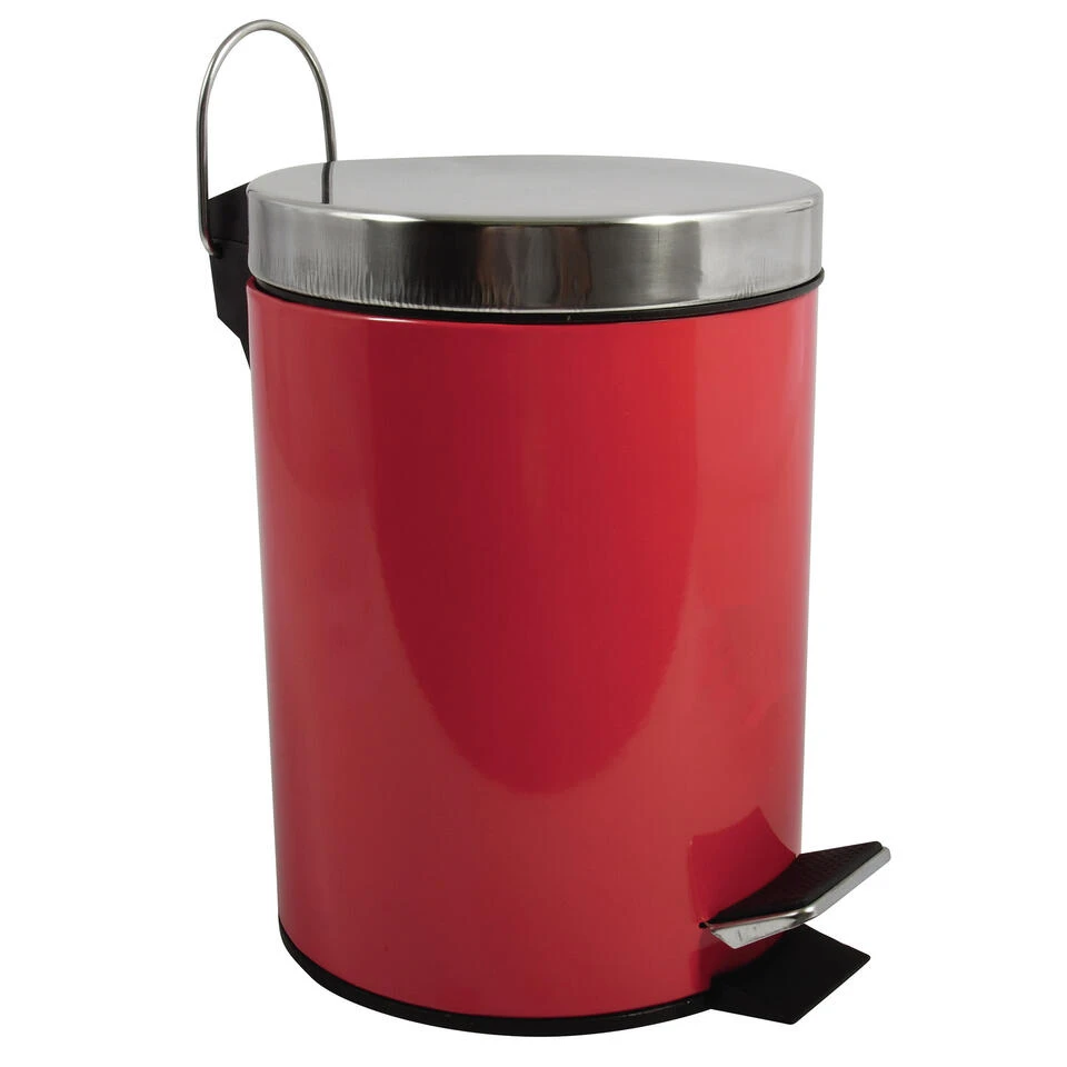 MSV Badkamer/toilet Pedaalemmer - Rood - 3 Liter - 17 X 25 Cm 3 MSV Badkamer/toilet Pedaalemmer - Rood - 3 Liter - 17 X 25 Cm