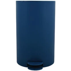 Bestsellers 13 MSV Kleine Badkamer/toilet Pedaalemmer - Marine Blauw - 3L - 15 X 27cm