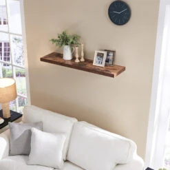 ACAZA Boekenplank Van 100 Cm Lang - Industrieel Design - Vintage Bruin -Opslag Meubelwinkel 1000093284 0102