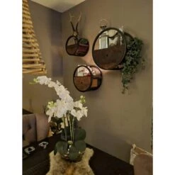 Kalfort Calro Industrieel Wandrek Set Van 3 - 30 Cm 8 Kalfort Calro Industrieel Wandrek Set Van 3 - 30 Cm -Opslag Meubelwinkel 1000094089 0102