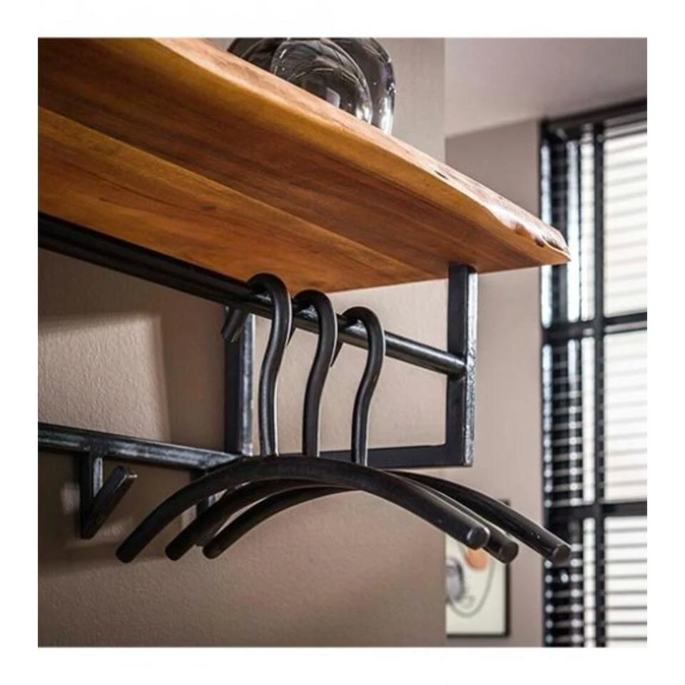 Stockton Kapstok Industrieel Met Haken - 33X100x27 Cm 5 Stockton Kapstok Industrieel Met Haken - 33X100x27 Cm - Afbeelding 3