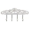 Items Kapstok Rek Voor Wand/muur - Wit - 4x Ophanghaken - 40 Cm 2 Items Kapstok Rek Voor Wand/muur - Wit - 4x Ophanghaken - 40 Cm -Opslag Meubelwinkel 1000095378