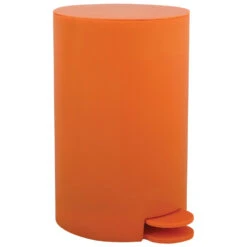 MSV Kleine Badkamer/toilet Pedaalemmer - Oranje - 3L - 15 X 27cm
