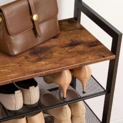 Ylumen Kapstok Raymond - 30 X185 Cm - Zwart Bruin -Opslag Meubelwinkel 1000098833 0103