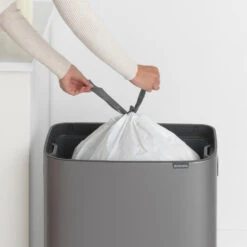 Brabantia Bo Touch Bin Afvalemmer 60 Liter Platinum -Opslag Meubelwinkel 1000099066 0102
