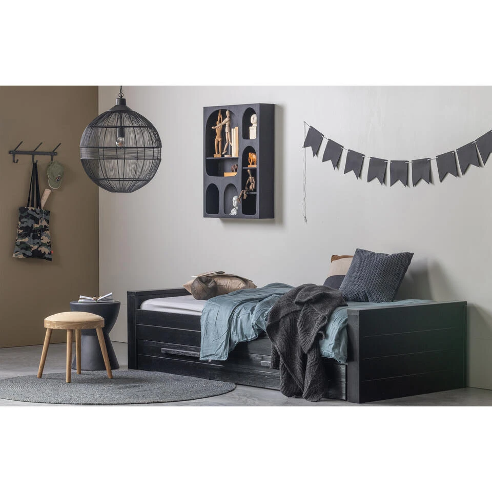 WOOOD Ava Kapstok 3 Haken - Metaal - Zwart - Set Van 2 5 WOOOD Ava Kapstok 3 Haken - Metaal - Zwart - Set Van 2 - Afbeelding 3