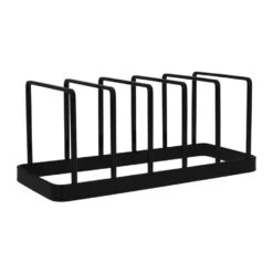 QUVIO Pannendekselhouder - Metaal - Zwart