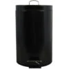 MSV Badkamer/toilet Pedaalemmer - Zwart - 12 Liter - 25 X 40 Cm -Opslag Meubelwinkel 1000100589