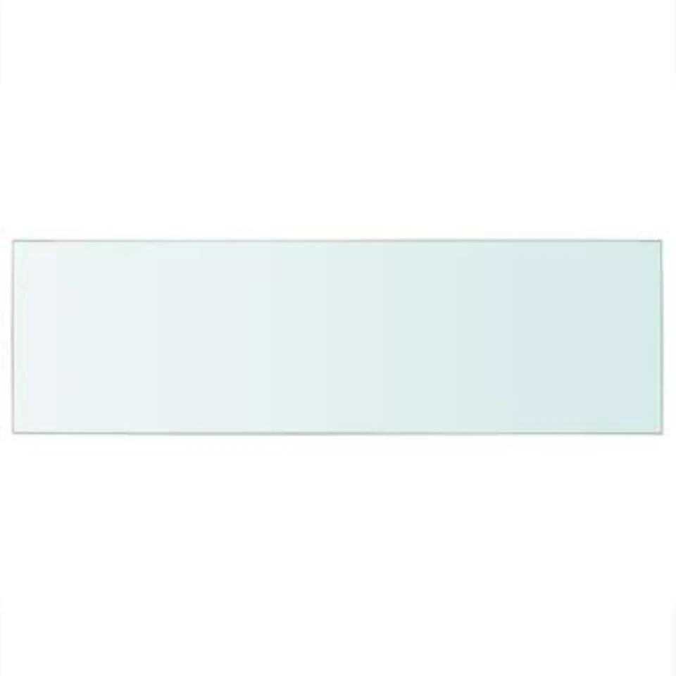 VidaXL Schappen 2 St 80x25 Cm Glas Transparant 5 VidaXL Schappen 2 St 80x25 Cm Glas Transparant - Afbeelding 3