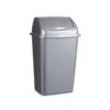Forte Plastics Prullenbak - Zilver - Vuilnisbak Met Deksel - 30 L -Opslag Meubelwinkel 1135357704