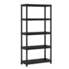 Keter Plus Shelf 90/5 - 5 Planken - 90x40x182cm - Zwart -Opslag Meubelwinkel 1173102716