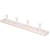 Merkloos Wandkapstok - Wit - Beukenhout - 4 Haken - 5 X 41 Cm 1 Merkloos Wandkapstok - Wit - Beukenhout - 4 Haken - 5 X 41 Cm -Opslag Meubelwinkel 1243719107