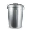 Forte Plastics Afvalbak - Zilverkleurig - Afvalemmer Met Deksel - 70l -Opslag Meubelwinkel 1301594507