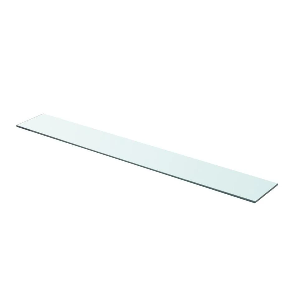 VidaXL Wandschap Transparant 90x12 Cm Glas 3 VidaXL Wandschap Transparant 90x12 Cm Glas