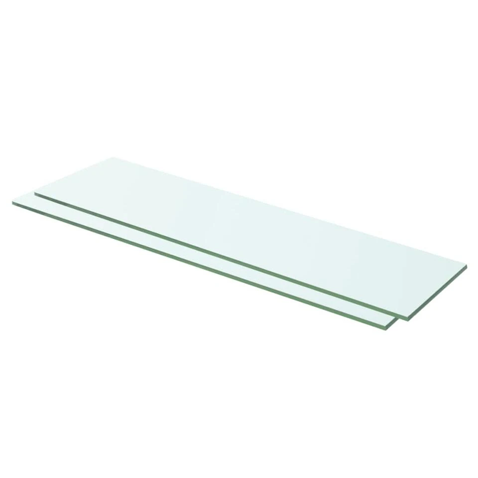 VidaXL Schappen 2 St 60x12 Cm Glas Transparant 3 VidaXL Schappen 2 St 60x12 Cm Glas Transparant