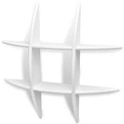 VidaXL Wandplanken 2 St Wit