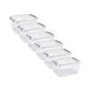 Curver Handy+ Opbergbox - 15L - 6 Stuks - Transparant Met Deksel -Opslag Meubelwinkel 1590140627