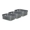 Curver Infinity Recycled Opbergbox - 11L - 3 Stuks - Grijs 1 Curver Infinity Recycled Opbergbox - 11L - 3 Stuks - Grijs -Opslag Meubelwinkel 1775442214
