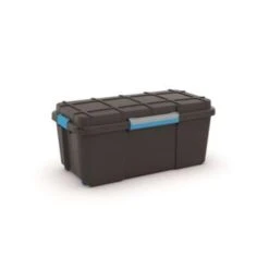 KIS Scuba Opbergbox L - 80L - Zwart/blauwe Clips