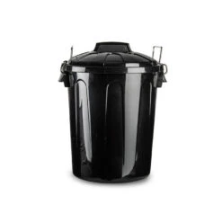 Forte Plastics Afvalbak - Zwart - Afvalemmer Met Deksel - 21 L