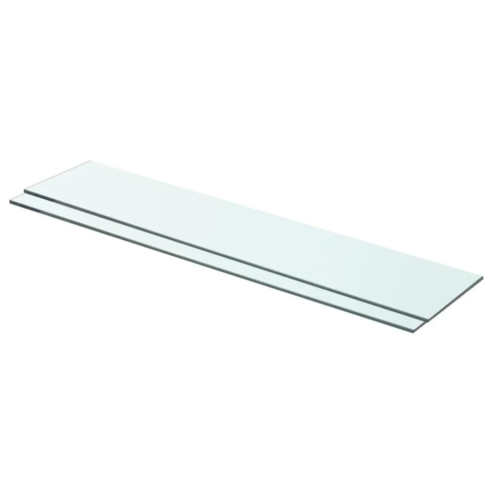 VidaXL Schappen 2 St 70x15 Cm Glas Transparant 3 VidaXL Schappen 2 St 70x15 Cm Glas Transparant
