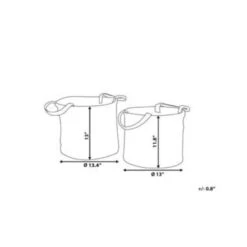 Beliani Mand KAELLA - Beige Jute 8 Beliani Mand KAELLA - Beige Jute -Opslag Meubelwinkel 1998227067 0102