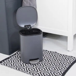 HI Pedaalemmer Classic - Softclose - 5L - Antraciet Grijs - 25 X 27 Cm -Opslag Meubelwinkel 1a26618d1412401b96ff5c4aa7e0bd18