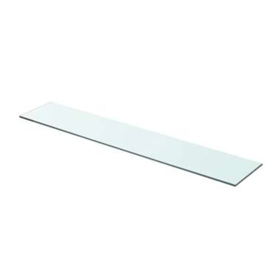 VidaXL Schappen 2 St 80x15 Cm Glas Transparant 4 VidaXL Schappen 2 St 80x15 Cm Glas Transparant - Afbeelding 2