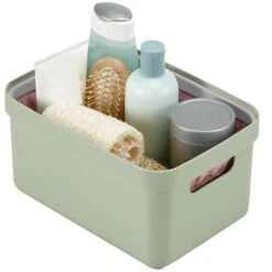 1x Lichtgroene Opbergboxen/opbergmanden 5 Liter Kunststof -Opslag Meubelwinkel 233ba69c86784155a8dc910701944e24