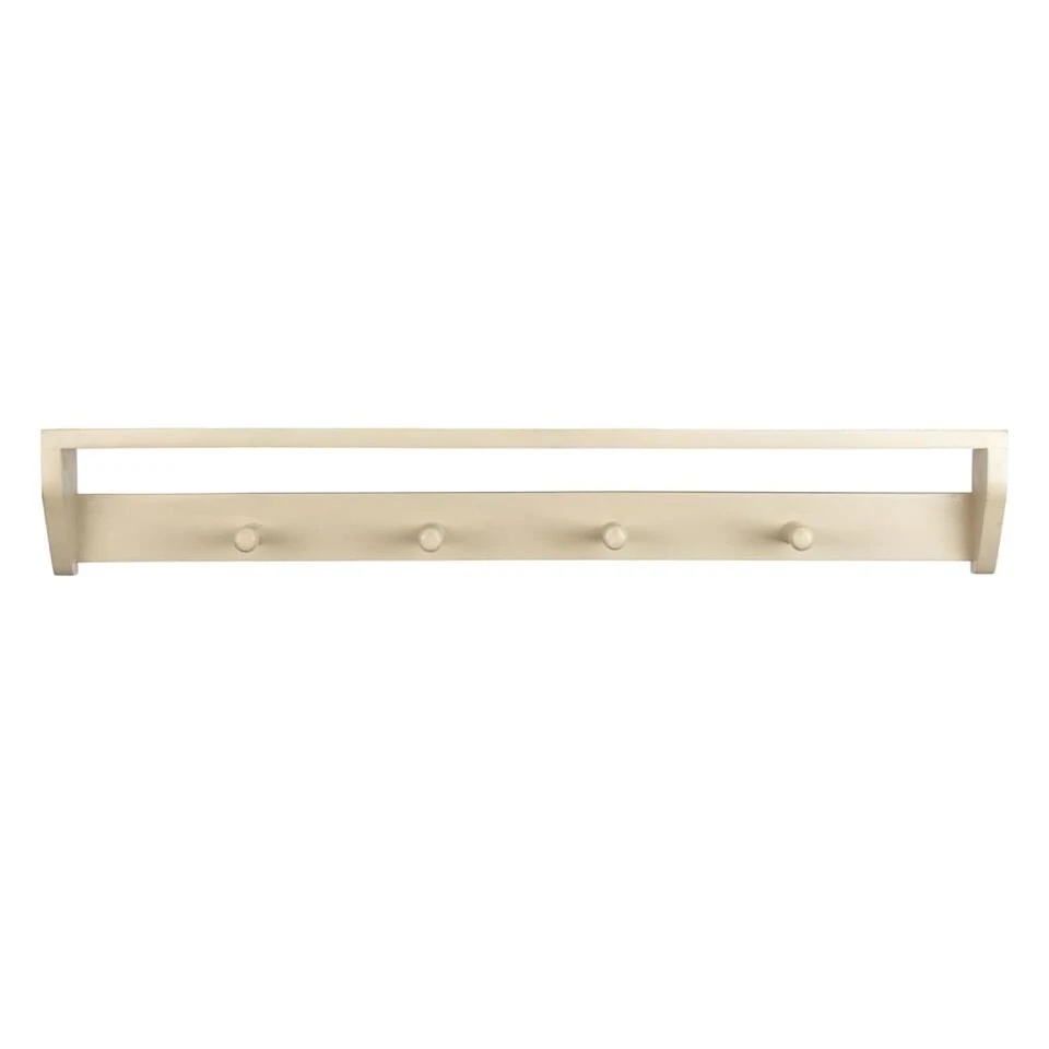 KidsDepot Kapstok Xenn 89x10x14 Cm Hout Wit 4 KidsDepot Kapstok Xenn 89x10x14 Cm Hout Wit - Afbeelding 2