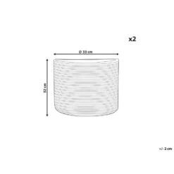 Beliani Mand YERKOY - Beige Katoen -Opslag Meubelwinkel 2d9a4bc1041748b6847948732333f69b