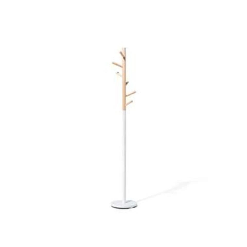 Beliani Kledingstandaard AUBUM - Wit Dennenhout 5 Beliani Kledingstandaard AUBUM - Wit Dennenhout - Afbeelding 3